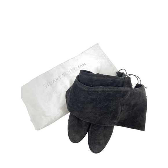 Stuart Weitzman Womens Lowland Over The Knee Boot Black Suede Stretch 9.5W 2586 - Picture 14 of 16